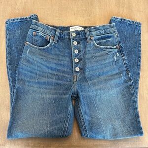 Abercrombie & Fitch The Skinny High Rise Jean Medium Wash Size 4R
